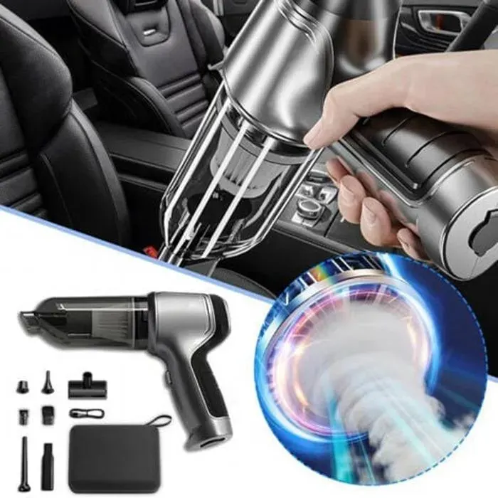 Aspirateur de voiture sans fil 3 en - 1 à main forte aspiration à main humide et sec 12000pa pour le Bureau de nettoyage à domicile