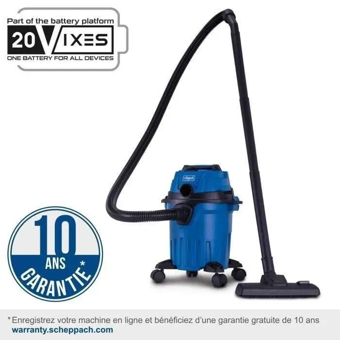 Aspirateur eau et poussière sans fil avec starterkit 4Ah C-NTS15-X SET L - SCHEPPACH