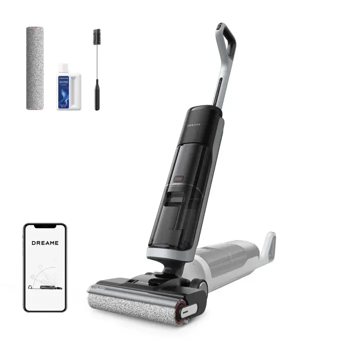 Aspirateur Eau et Poussière sans Fil Dreame H14 AE Aspirateur Laveur 18 kPa Lavage/séchage de la Brosse 60 °C Brosse à Deux