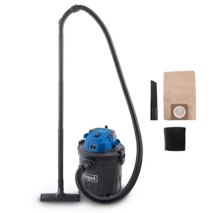 Aspirateur eau et poussière VC16 - 1200 W - Cuve plastique 16L - SCHEPPACH