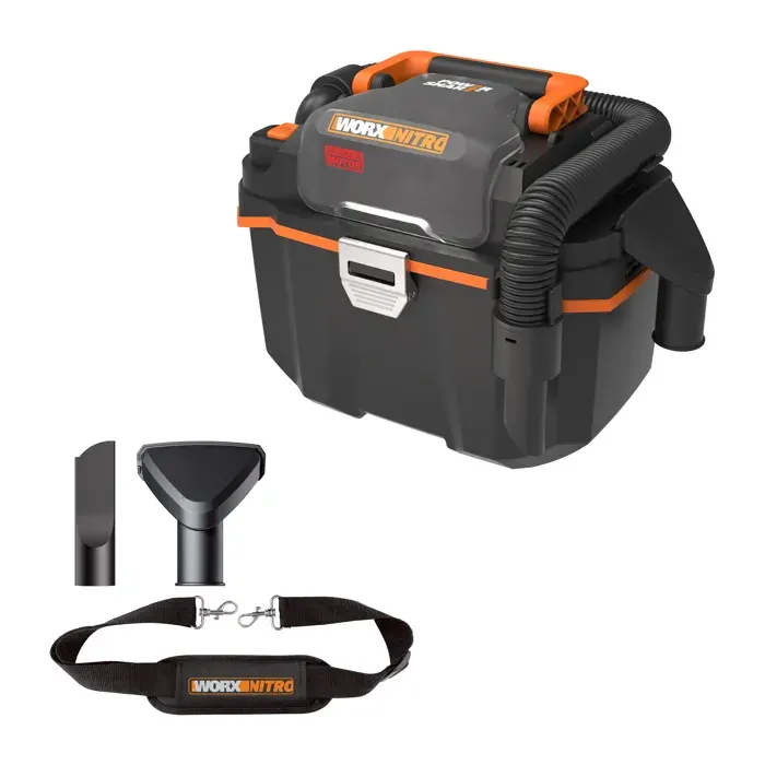 Aspirateur eau et poussières 20V WORX - WX031.9 (moteur 300W réservoir 11L buse large suceur plat sans batterie ni chargeur)