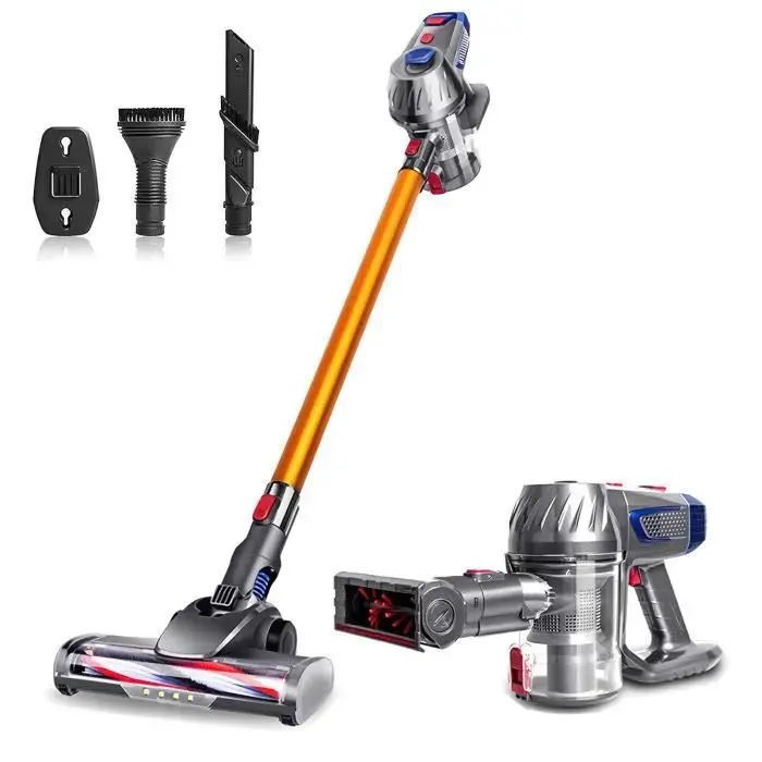 Aspirateur et appareil anti-acariens tout-en-un - Capacité 07L - Puissance daspiration 13000Pa - Or