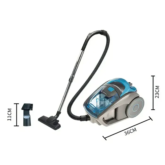 Aspirateur Filaire Multifonction 1200W - Forte Aspiration 15000Pa Anti-Acarien & Design Silencieux avec Buse à Ions Négatifs