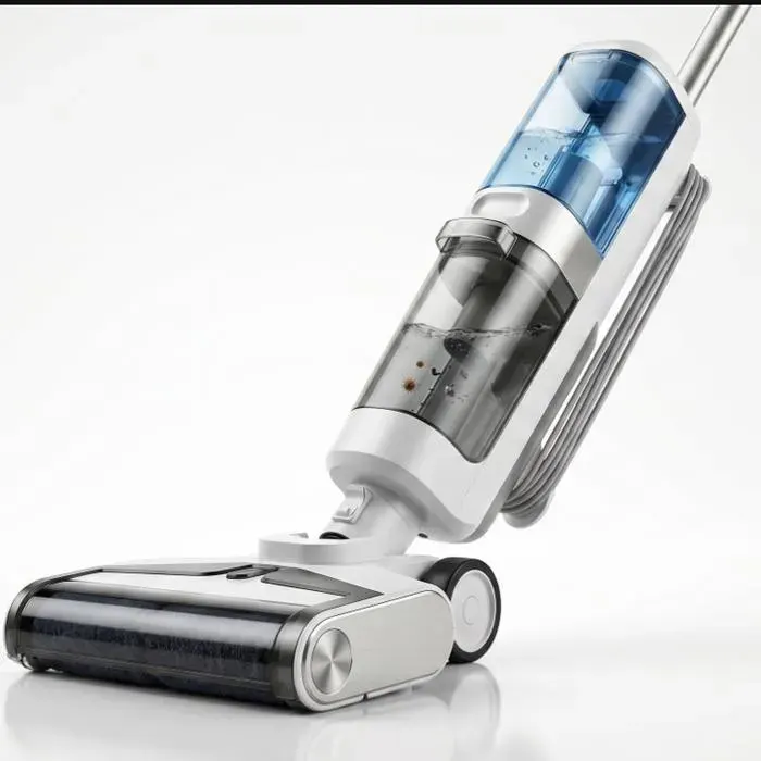 Aspirateur lave-sol humide sec sans fil autopropulsé. Parquet carrelage élimine poils animaux avec séparation eau intelligente