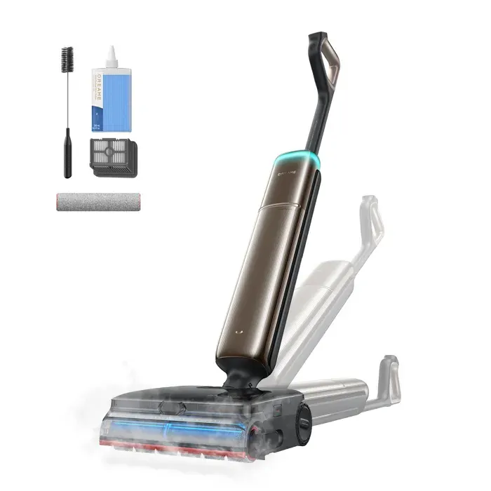 Aspirateur laveur Dreame T16 Pro Steam vapeur 200 °C lavage 90 °C ultra-basse 985 cm 30kPa lavage brosse vapeur et eau chaude