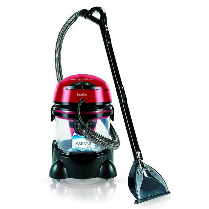Aspirateur Laveur pour Tapisserie de Voiture Nettoyant pour Taches dAnimaux Briebe Vira 2400W Noir/Rouge