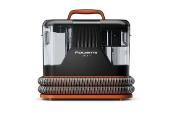 Aspirateur laveur Rowenta Shampouineuse textile Clean It IN5011F0 Noir Orange — vue 2