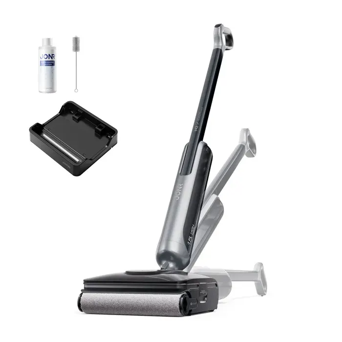 Aspirateur Laveur Sans Fil JONR H2 – 20kPa Réservoir 15L Autonomie jusquà 300 m² Position plat 180° Anti-engorgement