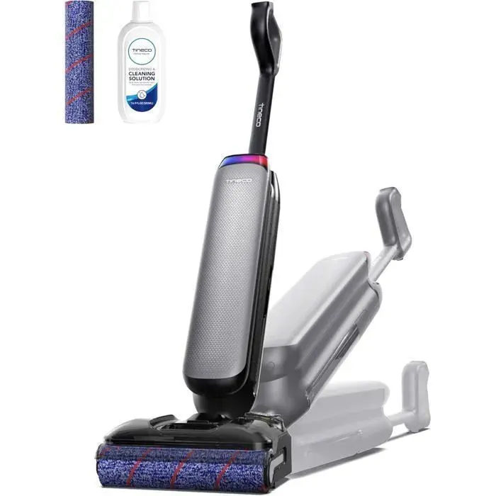 Aspirateur laveur - TINECO - Floor One S7 Artist - Sans fil - Aspiration 22 kPa - Design Aurores boréales