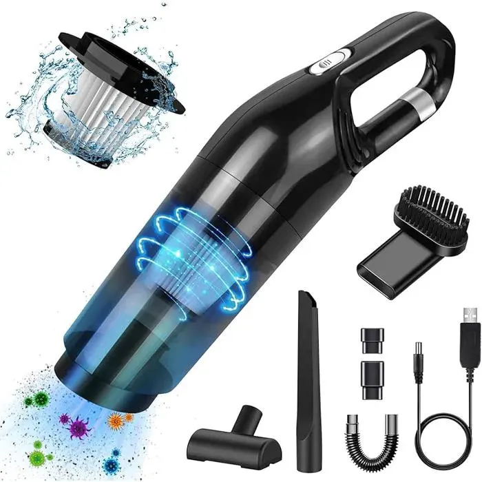 Aspirateur main puissant 120W - Buse longue multifonction ASPIRATEUR A MAIN