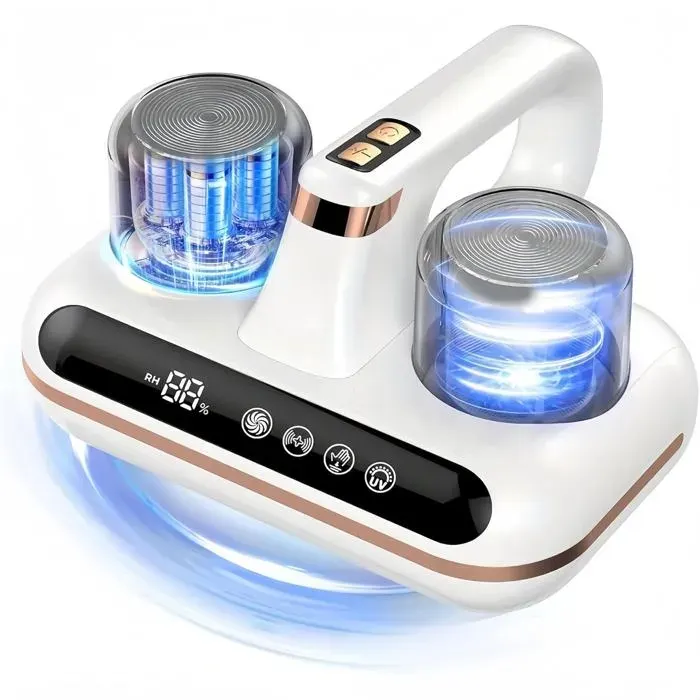 Aspirateur Matelas Aspirateur De Matelas Sans Fil 4 En 1 Avec Lumière Uv Et Écran Led Aspirateur À Main Anti-Acariens À Double Co