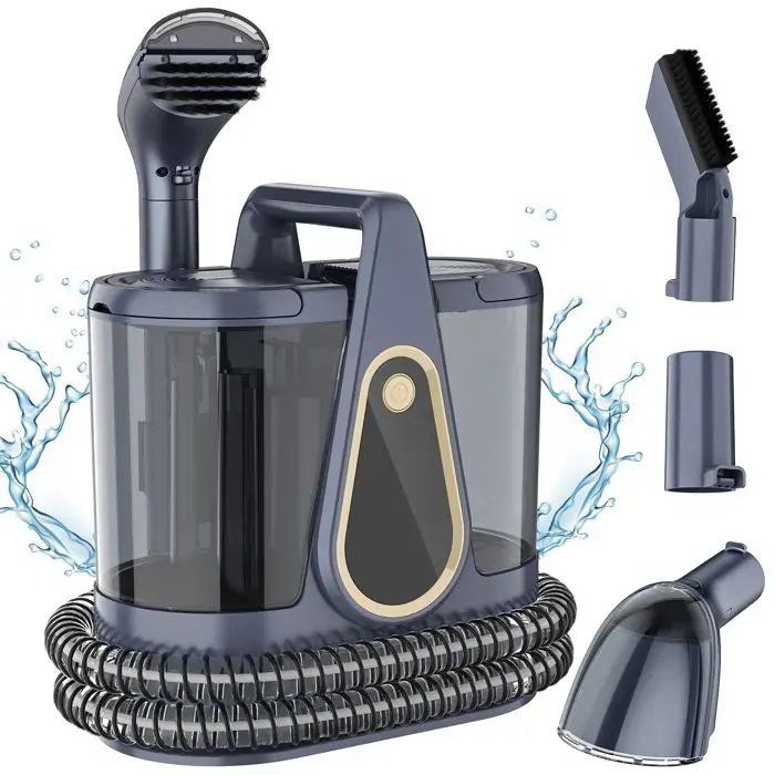 Aspirateur Nettoyeur à eau Nettoyeur Pour Canapé/Tapis - 550W - 17kPa - Réservoir 15L/12L - Tuyau 18m et Cordon 4m