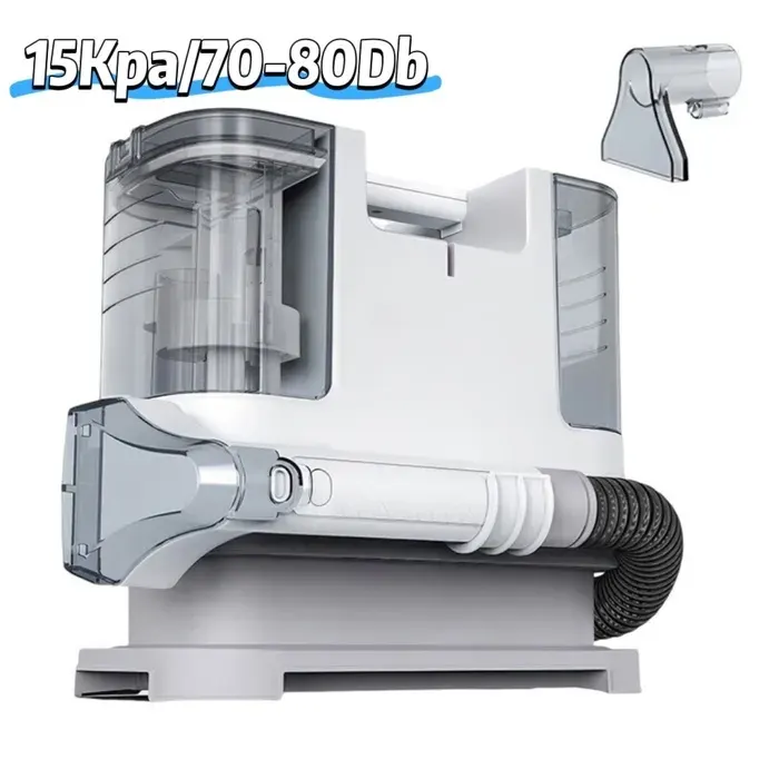 Aspirateur Nettoyeur à eau Shampouineuse 15 kPa 400W Deux réservoirs deau cordon 3 m aspirateur tapis Nettoyeur détacheur