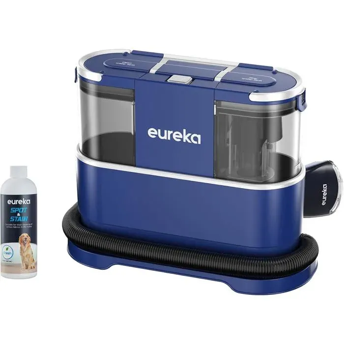 Aspirateur Nettoyeur de Tapis 12500Paconvient aux tapiscanapés et voitures et est livré avec un réservoir deau de 15L et 450ml