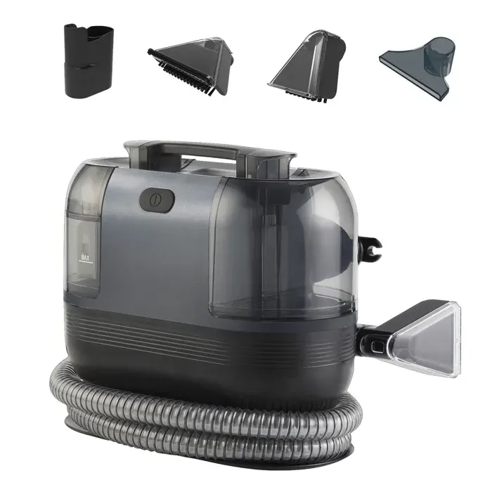 Aspirateur Nettoyeur de Tapis 1500 W Nettoyeur Canapé Tissu 15 KPa Forte Aspiration Lavage Eau décontamination 35000 RPM