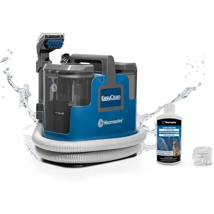 Aspirateur Nettoyeur de Tapis pour canapéTapisRembourrageVoitureAspirateur Eau-Sec Forte Aspiration Lavage Eau décontamination