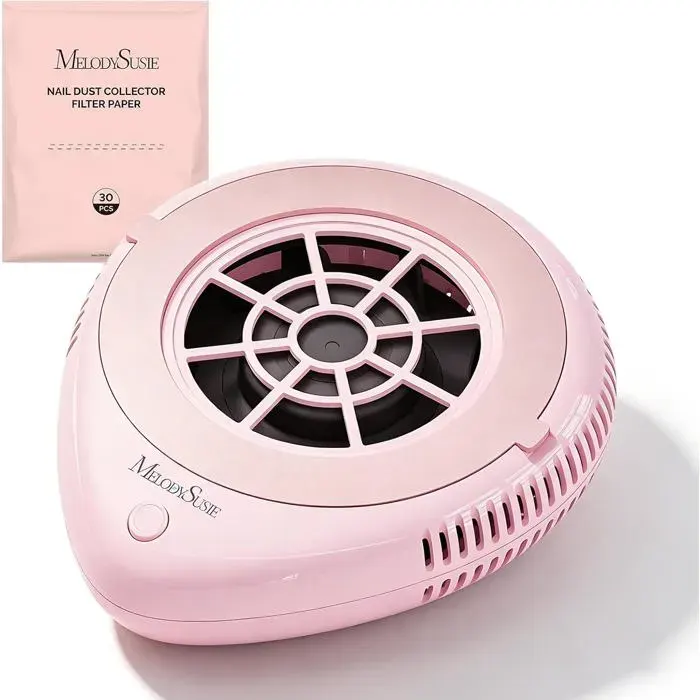Aspirateur Ongle - UNDERSCORE - MelodySusie - Sans fil rechargeable - 6000 tr/min - 30 filtres - Rose