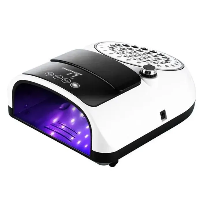 Aspirateur ongles 60 W avec lampe ongles UV LED 126 W Outil de manucure domicile ABS Collecteur de poussire do LAMPE UV DE MANUCURE