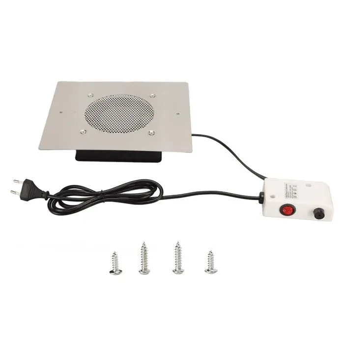 Aspirateur ongles 60W métal filtres réutilisables puissant collecteur poussière manucure professionnel