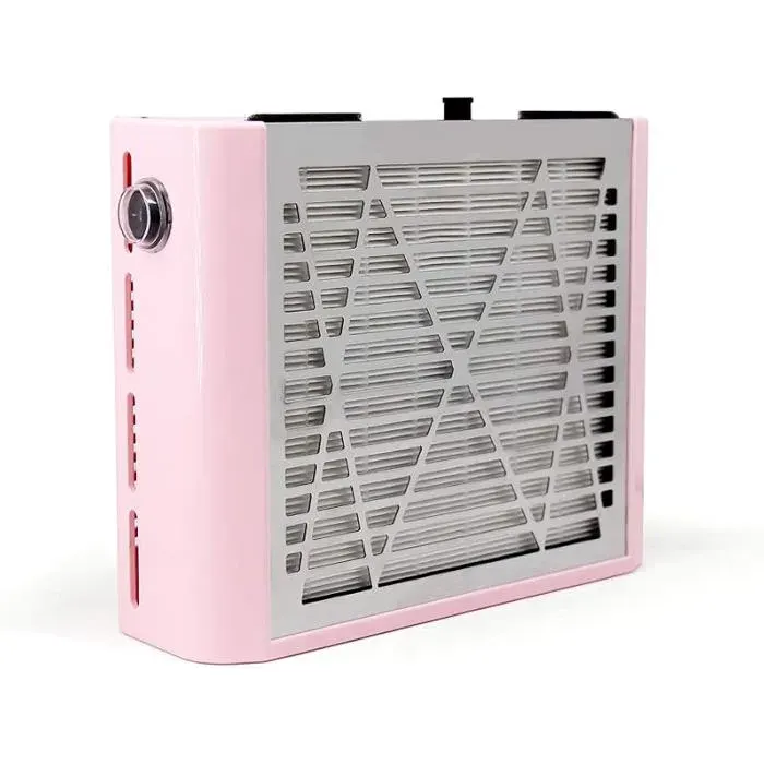 Aspirateur Ongles pour Manucure Aspirateur Table Ongle Puissant Aspirateur Poussiere Ongle Professionnel Manucure Rose