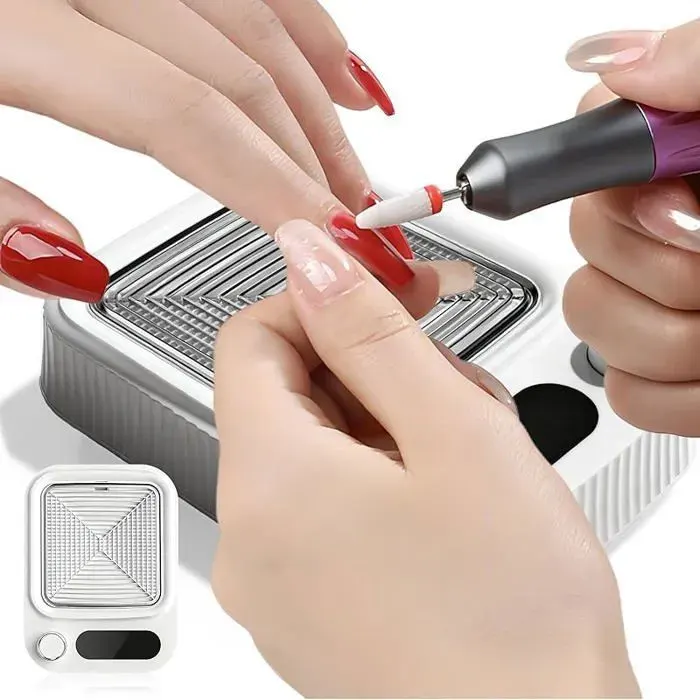 Aspirateur Ongles Professionnelle 80W Aspirateur à Ongles avec Filtre Vitesse RéGlable Aspirateur Manucure pour salon SECHE-ONGLES