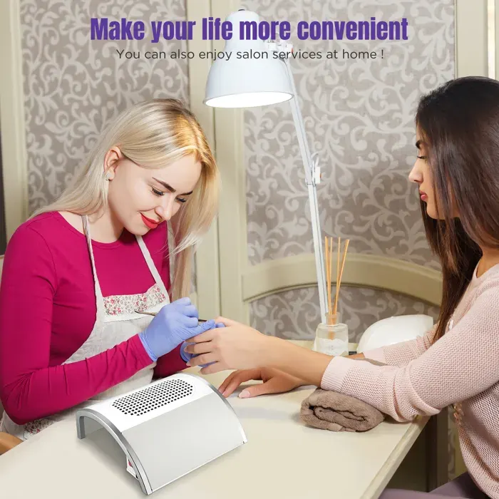 Aspirateur Ongles Professionnelle 80WAspirateur Ongleavec Filtre Et 2 Sacs De Collecte De PoussièreAspirateur De Table Ongle