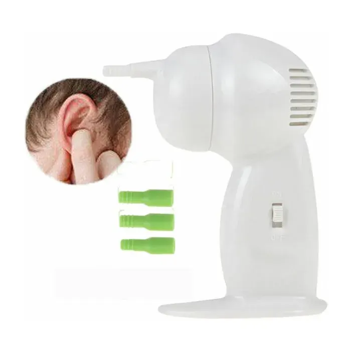 Aspirateur Oreille - LARGEIGHT - Nettoyeur Électrique - 3 Embouts Lavables - Pratique - Hygiénique