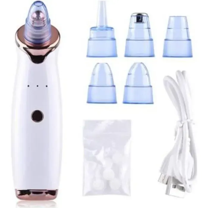 Aspirateur Point Noir - ONEVER - Rechargeable - Ergonomique - 4 Têtes - Puissant