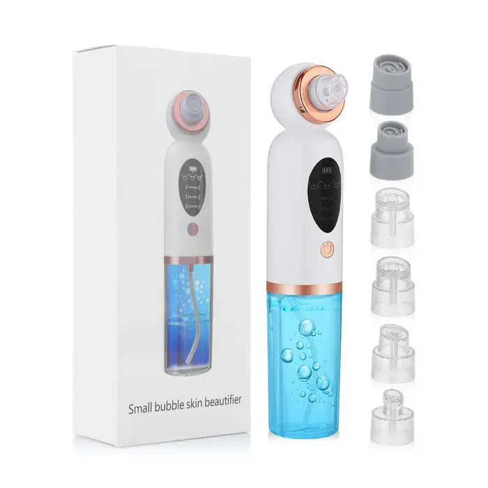Aspirateur Point Noir Visage 6 en 1 Extracteur Point Noir Visage Professionnel avec 6 Têtes et 3 Modes Blackhead Remover
