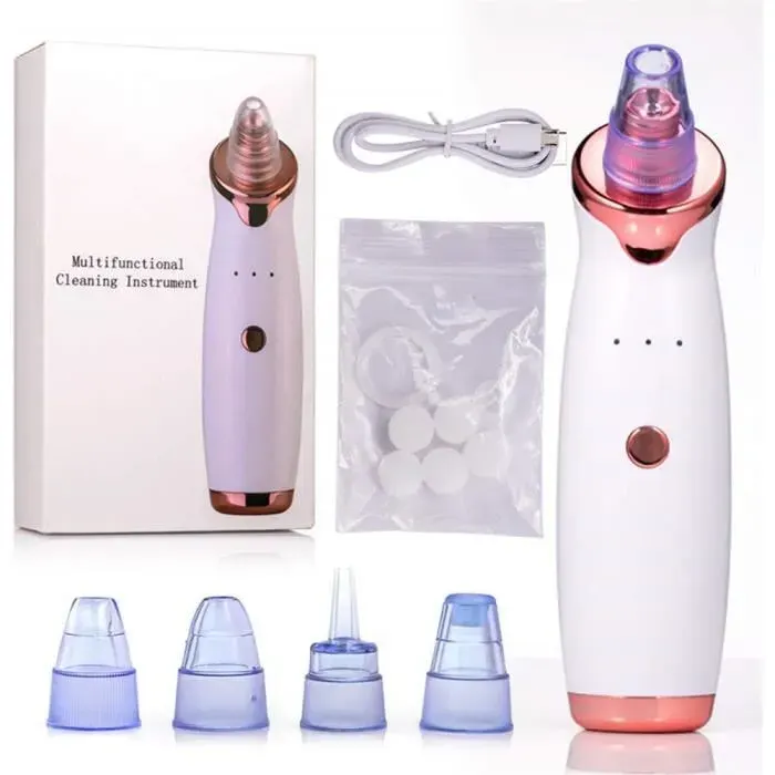 Aspirateur Point Noirs Extraction Multifonctionnel retirer les BlackheadNettoyeur Facial de nez Rechargeable par USB