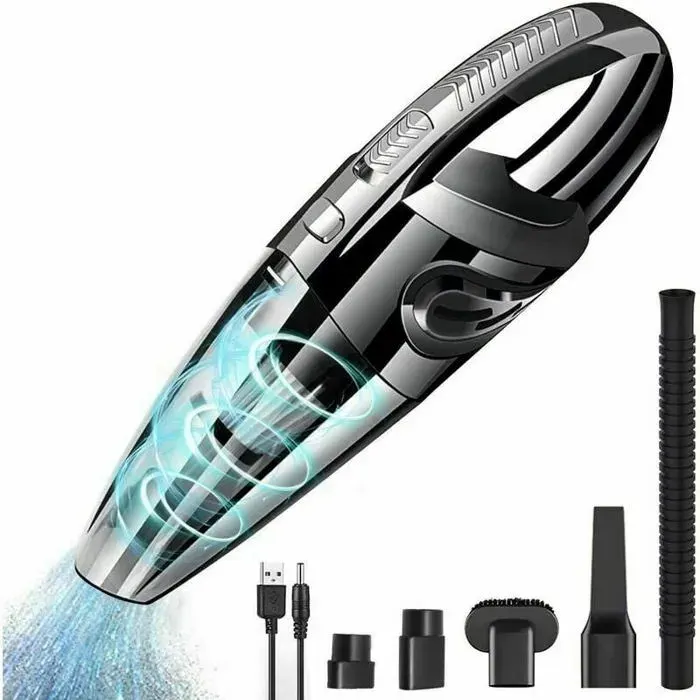 Aspirateur portable sans fil 120W fonction huimide/sèche 5 buses .