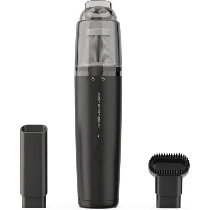 Aspirateur portatif CARLTURE 3E – mini sans fil – moteur sans balai 400000 RPM – pour voiture maison et poils d’animaux