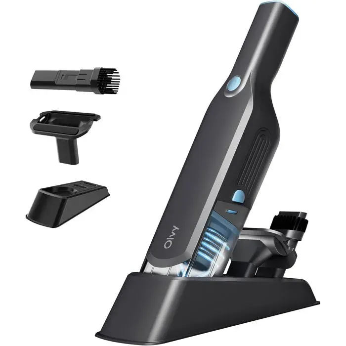 Aspirateur Portatif Sans Fil Puissant À 2 Vitesses Pour Poils DAnimauxMini Aspirateur Portable Pour Voiture Et MaisonLongue Aut — coloris Noire