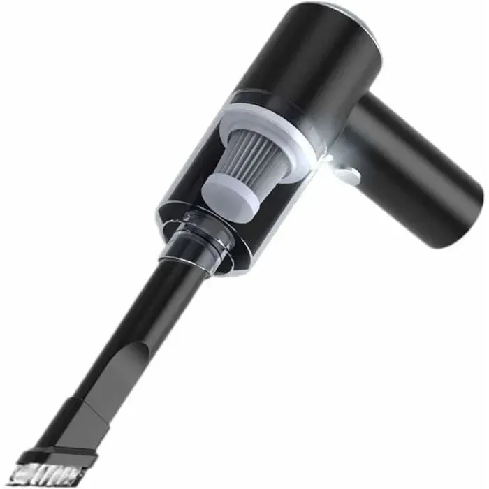 Aspirateur portatif - XVX - Utilisation sèche et humide - 120 watts - 9 000 Pa - Sans fil - Noir et blanc
