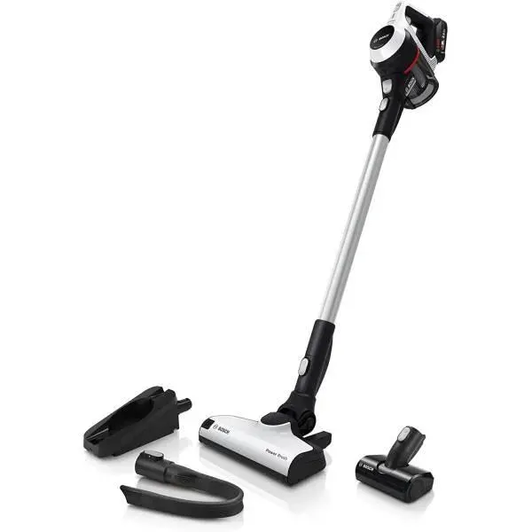Aspirateur rechargeable - Bosch - Unlimited Series 6 - Blanc - Autonomie 40 min - Mode sec