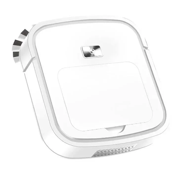 Aspirateur Robot 3-en-1 Robot Balayeur Intelligent Nouvelle Balayeuse Aspirante à Chargement USB Aspirateur Domestique -Blanc