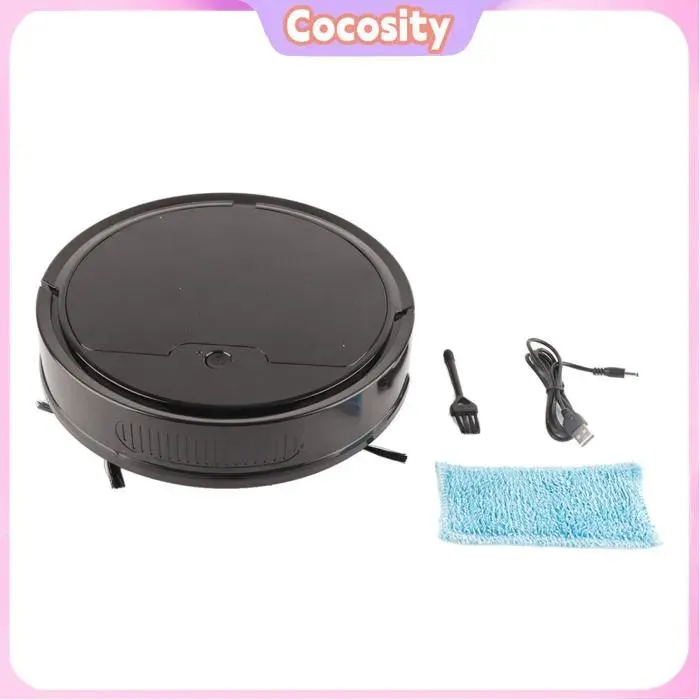 Aspirateur robot 9W 37V Adsorption puissante avec boîte à poussière de 400ML pour balayer et nettoyer les sols en bois carrelage
