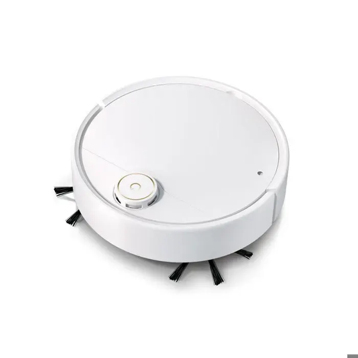 Aspirateur Robot Balayage Automatique Rechargeable Intelligent Nettoyage Maison Sol Tapis Programmable Ultra Silencieux blanc