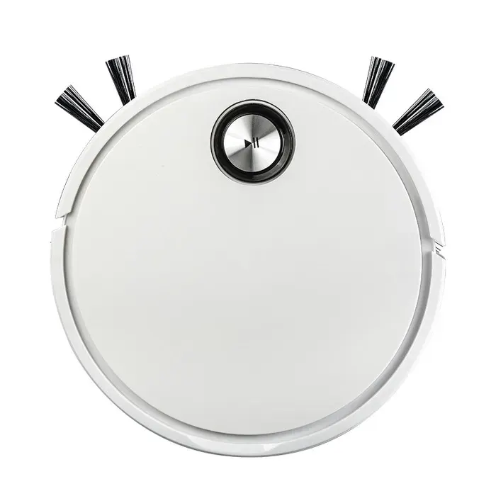 Aspirateur Robot Balayage Automatique Télécommande APP Nettoyage Sec et Humide Maison Dépoussiérage Planification blanc