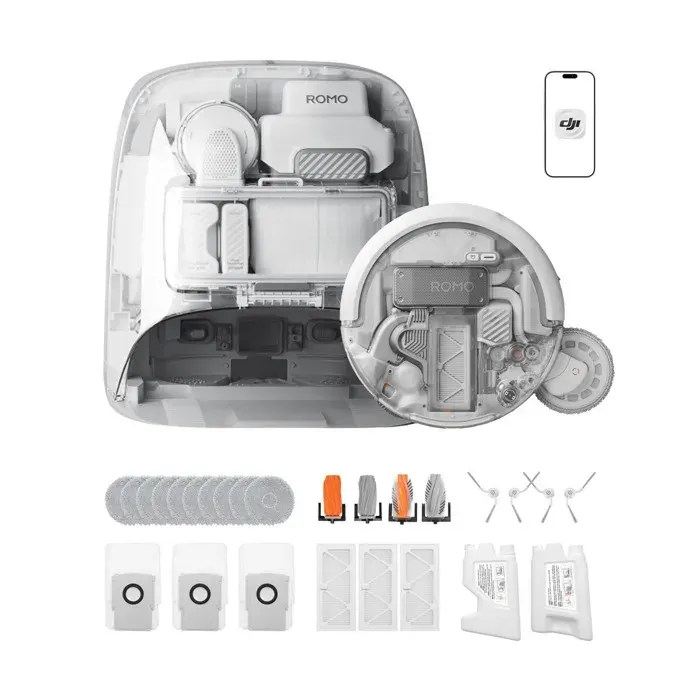 Aspirateur robot DJI Romo P2 Clean More Combo Romo 2 series — vue 3