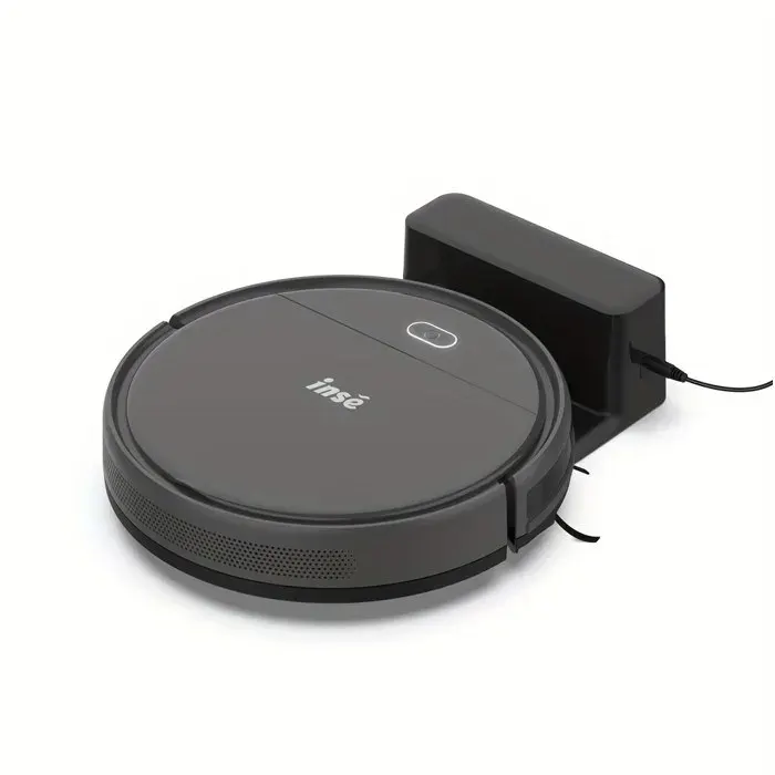 Aspirateur robot – E3 PLUS – Gris – ultra-fin télécommande anti-chute anti-collision