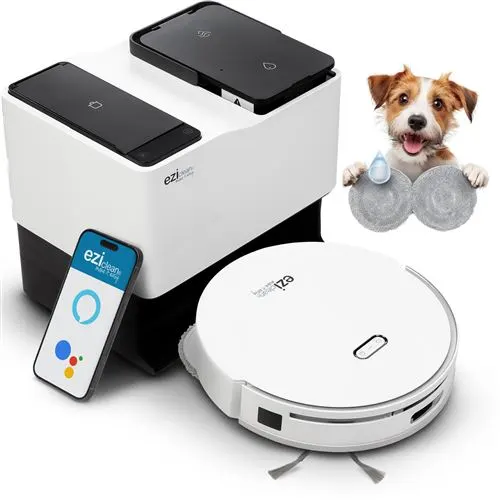 Aspirateur robot Eziclean All In One Z15 Pro 72 W Blanc