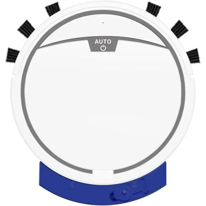 Aspirateur robot fin contrôle WiFi silencieux adapté poils animaux tapis sols dimensions optimisées