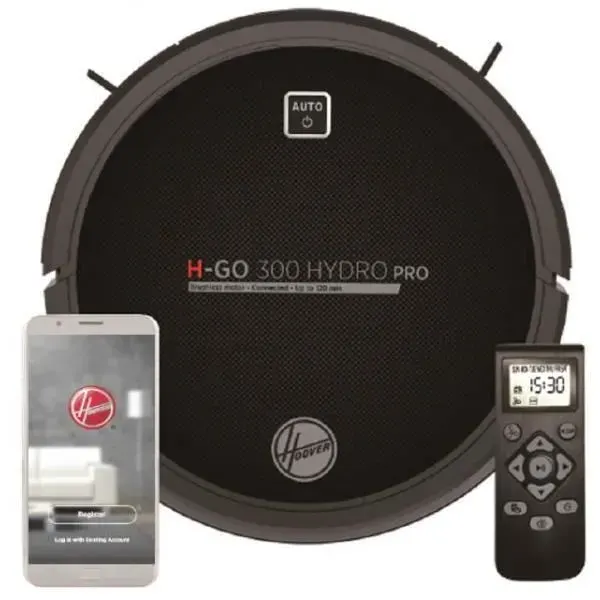 Aspirateur Robot - HOOVER - HGO330HC 011 - Noir - Autonomie 120 min - Capacité 035 L