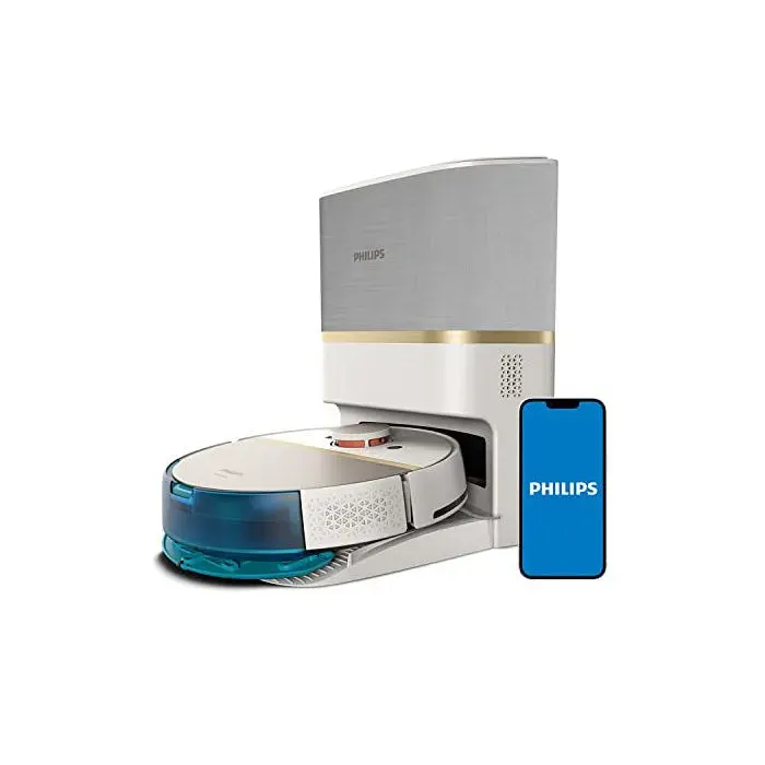 Aspirateur robot laveur - PHILIPS - Modèle inconnu - 5000 Pa - Autonomie 180 min - Collecteur 3 L — coloris Blanc