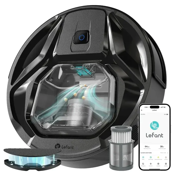 Aspirateur robot Lefant M320 - Noir aspiration par balayage 11–20 W bac 06–1 L prise UE
