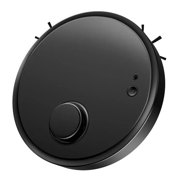 Aspirateur Robot Mince - Aspirer balayer et nettoyer les sols - démarrage à un bouton - 70 min dAutonomie noir