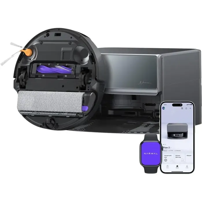 Aspirateur robot Narwal Flow 2 Compact Noir — vue 2