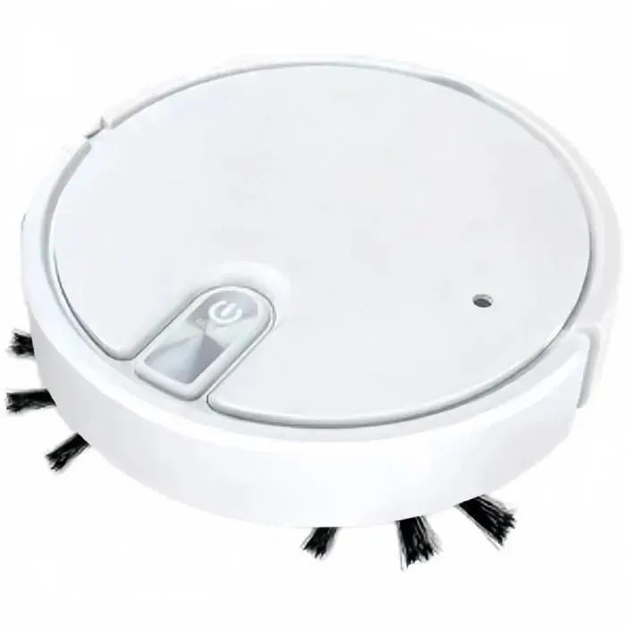 Aspirateur robot nettoyage efficace évitement intelligent des obstacles avec spray blanc