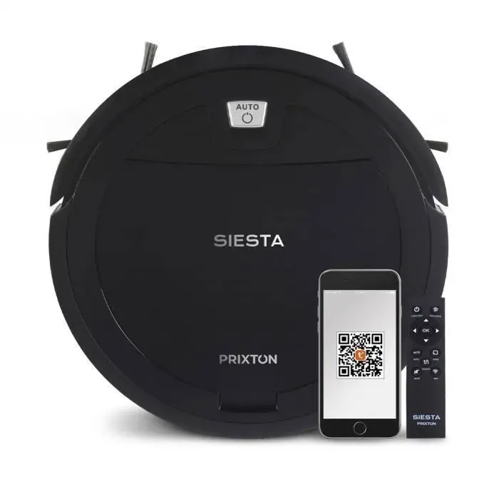Aspirateur Robot PRIXTON Siesta Grande Puissance daspiration 1000Pa WiFi et App Mobile Programmable Nettoyage Intelligent